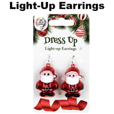 Christmas Dress-Up, Light-Up Earrings